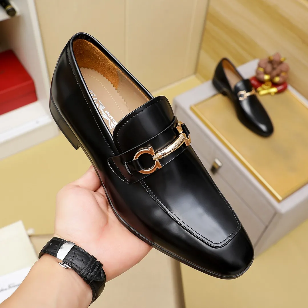 Men's shoes 💰600 🕷🕷🐂【Ferragamo】 Popular fashionable casual shoes🇨🇳Official website counter 1:1 production, original mold opening💯Good quality can be seen, imported high-end first-layer pebbled calfskin, water-dyed🐂leather lining🌿very clear texture, high-quality waterproof, non-slip and wear-resistant outsole🎋high quality and low price, truly handmade🍓, 7 colors available! Code number 38-44 (45. To be customized)